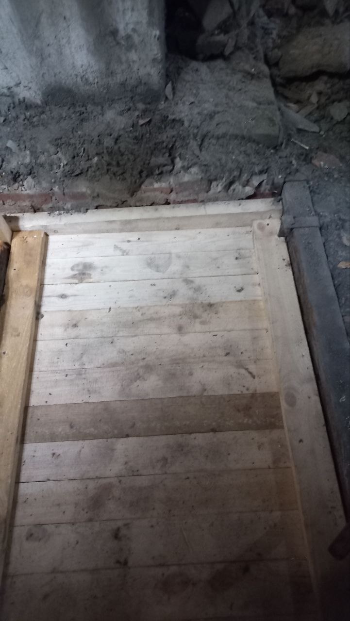 По предписанию жилинспекции ООО «УК Мастер» восстановило обрушившееся перекрытие в трехэтажке