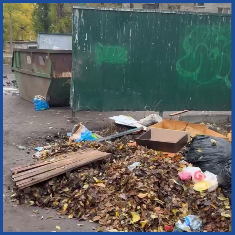 После вмешательства ГЖИ Воронежской области контейнерную площадку привели в порядок